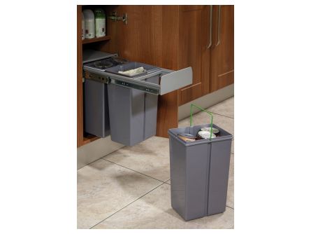 Soft Close Pull Out Kitchen Waste Bins