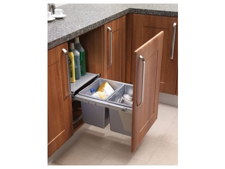 Pull Out Kitchen Waste Bins - 30 litres