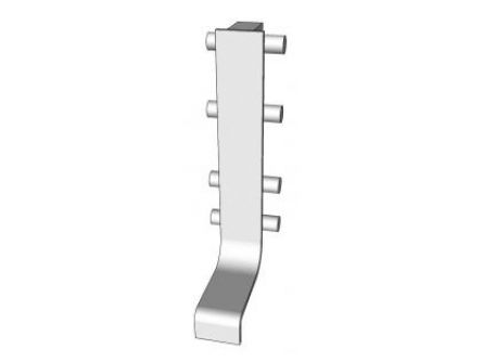 Top profile mid joint section for use in true handleless rail systems
