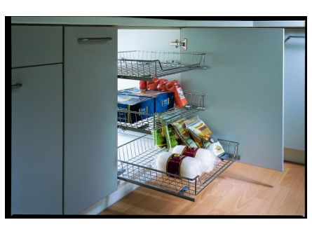 Adjustable Pull-Out Kitchen Baskets