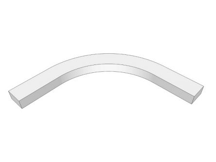 Remo Internal Curved Cornice Section