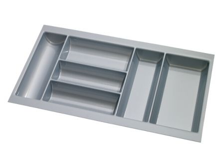 Double Drawer Plastic Cutlery Tray