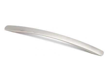 Flat curved bow handle - Brushed Nickel
