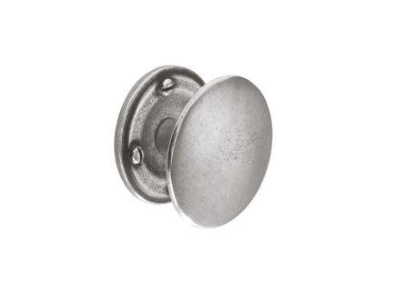 Solid Pewter Kitchen Knob with Backplate