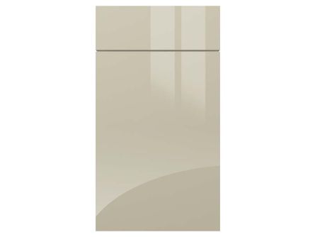 Gloss light grey gravity acrylic kitchen door