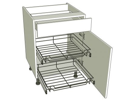 Drawerline open base unit for pull out storage