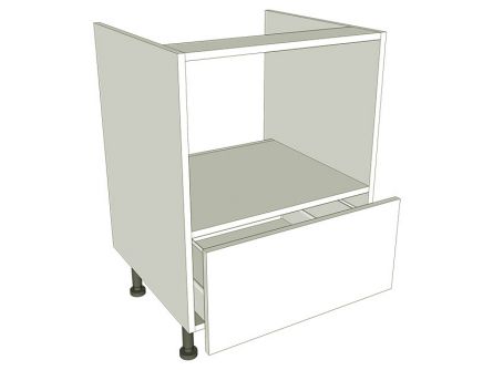 Built under microwave housing carcass 720mm high with pan drawer