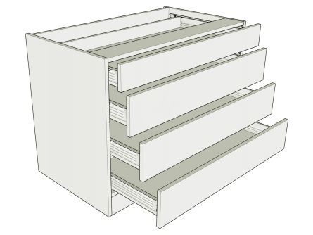 4 drawer standard height bedroom unit