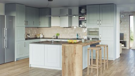 Coniston kitchen - painted oak fjord finish