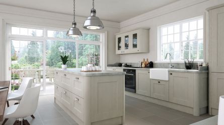 Cambridge Fitted Kitchens in Oakgrain Grey Finish