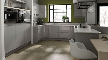Remo Dove Grey High Gloss Lacquer Kitchens