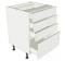 4 Drawer Pan Base Unit - shown with doors/drawer fronts