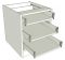 Bedside Cabinets 3 Drawer - Medium - shown 'as supplied' without doors/drawer fronts