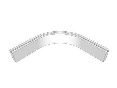Porter Gloss Internal Curved Cornice - Painted