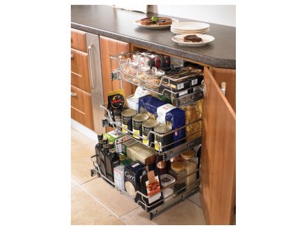 or Dining Table TKC Lazy Susan Turntable Cabinet Organizer Spice Rack 11” Large Spinning Carousel for Pantry Pull-Out Drawer with Deep Sides for Snacks and Jars Kitchen Countertop 