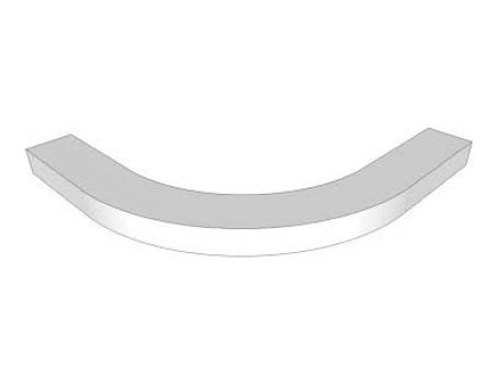 Mornington Beaded Curved Cornice - Painted