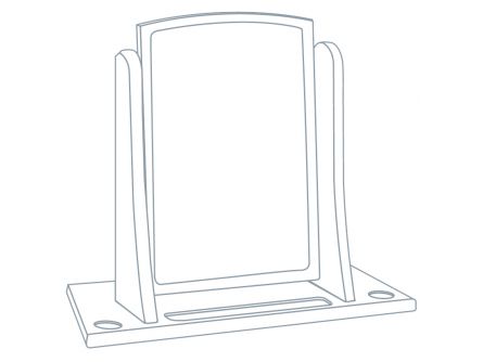 Unique Free Standing Swivel Mirror (Without Wings)