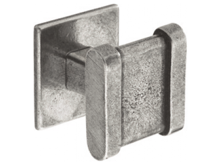 Solid Pewter Square Knob - 30mm