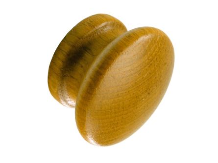 Stained & Lacquered Oak Plain Kitchen Knob