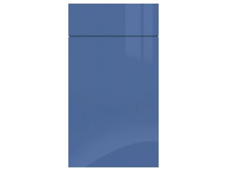Zurfiz Ultragloss Baltic Blue kitchen cupboard door and drawer