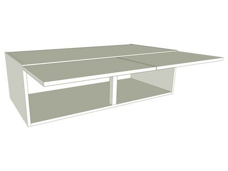 Overhousing Double - 360mm high - shown with doors/drawer fronts
