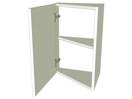Angled front kitchen wall unit carcass