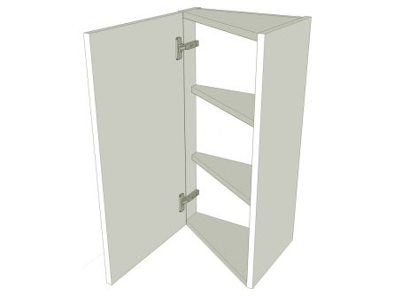 Angled Kitchen Wall Unit - Medium (720mm) - shown with doors/drawer fronts