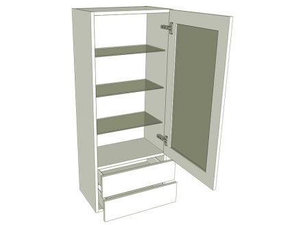 Medium Glazed Dresser Unit - shown with doors/drawer fronts