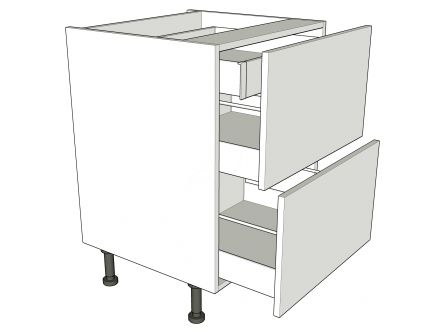 2 Drawer Base Unit with Internal Cutlery Drawer