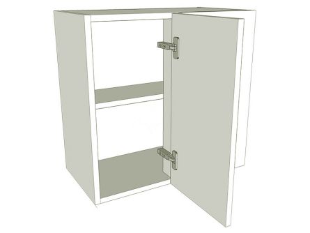 Variable Corner Kitchen Wall Units - Low - shown with doors/drawer fronts