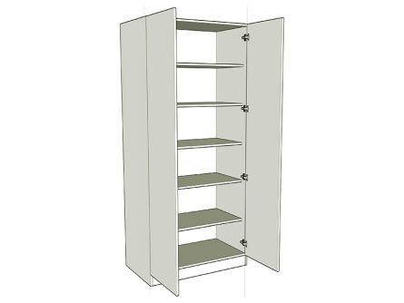 Double Wardrobe Shelf Units - shown with doors/drawer fronts