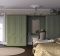 Bella Cambridge bedroom in garden green paintable vinyl finish