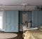 Bella Cambridge bedroom in Tropez blue paintable vinyl finish