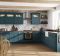 Stratford style kitchen in Matt Colonial Blue finish.