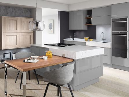Remo Silver Grey High Gloss Lacquer Kitchen