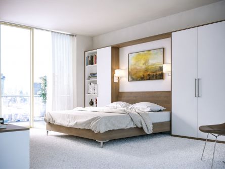 Zurfiz bedroom in Gladstone Tobacco Oak & Supermatt White
