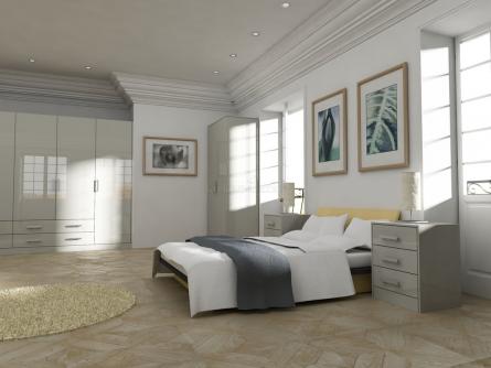 Gravity bedroom in Gloss Ivory