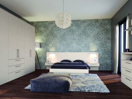 Zurfiz bedroom in Supermatt Cashmere