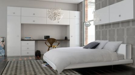 Zurfiz ultragloss white fitted bedrooms West Midlands