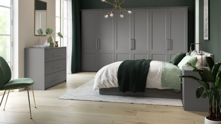 bella richmond style bedroom - matt dust grey
