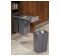 Base Mounted Pull-Out Segregated 30 Litre Waste Bin - 3 x 10 Litres