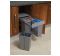 Base Mounted Pull-Out Segregated 40 Litre Waste Bin