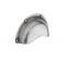 Solid Pewter Cup Handle with Integrated Backplate