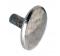 Solid Oval Pewter Knob - 44mm
