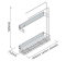 150mm Pull-Out Storage Rail - dimensions