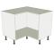 Corner Carousel Base Unit  - Bi-fold - shown 'as supplied' without doors/drawer fronts