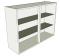 Glazed Double Kitchen Wall Unit - Medium (720 high) - shown 'as supplied' without doors/drawer fronts