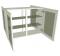 Peninsula Glazed Double Kitchen Wall Unit - Tall - shown with doors/drawer fronts