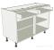 Drawerline Kitchen Base Unit - Double - shown 'as supplied' without doors/drawer fronts