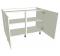 Highline Kitchen Base Unit - Double - shown with doors/drawer fronts